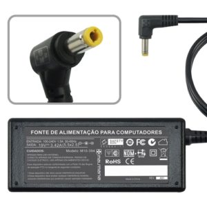 FONTE P/ NOTEBOOK 19V 3.42A – Plug. 5.5×2.5mm – (394)