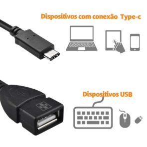 ADAPTADOR USB FEMEA X TIPO C MACHO (OTG)