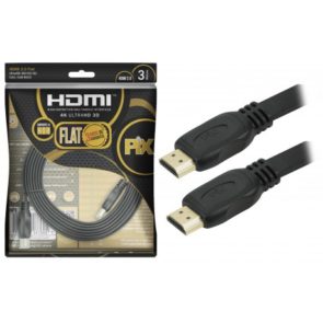 CABO HDMI 2.0 19 PINOS 4K 3 MTS FLAT GOLD