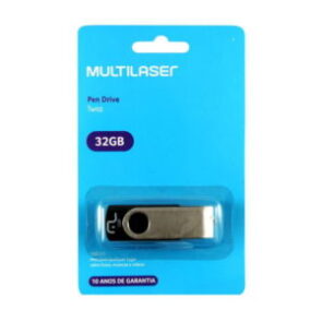 PEN DRIVE 32GB TWIST II PRETO PD589 MULTILASER