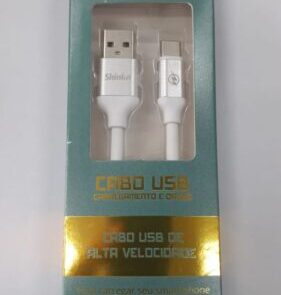 CABO USB 2.0 TYPE C 1,5 MT SHINKA