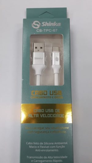 CABO USB 2.0 TYPE C 1,5 MT SHINKA