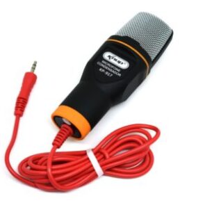 MICROFONE CONDENSADOR DE MESA COM TRIPE E CABO P2 KP-917 KNUP