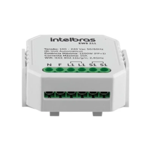 Interruptor Controlador de Cargas Wi-Fi 1/1 EWS 211 Intelbras