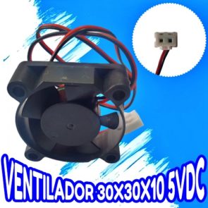 VENTILADOR FAN 30X30X10 5VDC COM CONECTOR
