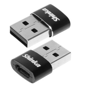 ADAPTADOR TYPE C FEMEA PARA USB MACHO SHINKA AT-TPC-USB
