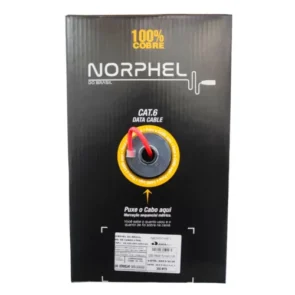 CABO DE REDE CAT6 CAPA SIMPLES VERMELHO CMX NORPHEL
